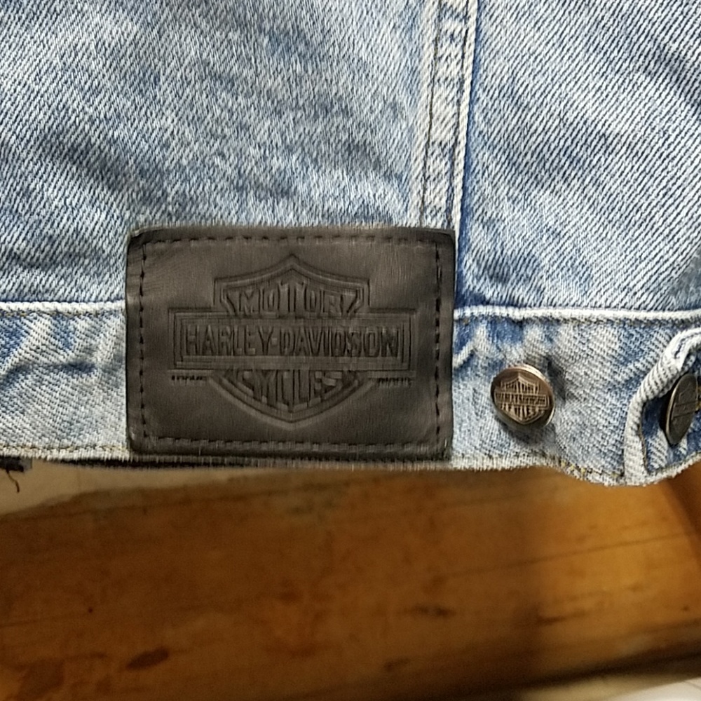 Ladies Harley Davidson Jean Jacket 💜 - Picture 4 of 8